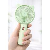 3 MODLU Şarjlı El Fanı 3 Kademe Seyahat Masaüstü Vantilatör Taşınabilir Mini Fan F136 (Yeşil)