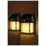 3 Mod'lu Sensörlü 2 Adet Bahçe Led Ampul Büyük Boy Güneş Enerjili Hareket Sensörlü Bahçe Led 3 Modlu