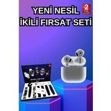 3.Nesil TWS Bluetooth Kulaklık Bluetooth Bağlantılı Akıllı Saat Amoled Ekran Plastik Hasır Kordon