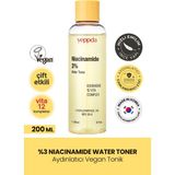%3 Niacinamide Içeren Aydınlatıcı Vegan Tonik Yeppda Niacinamide %3 Water Toner 200ML