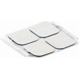 3 Paket 12 Adet Kablolu Soketli Elektrot 5x5 cm Tens Cihazı Pin Girişli Elektrodu