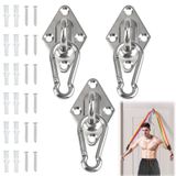 3 Paket Direnç Bandı Duvara Montaj, Duvar için Egzersiz Çapaları Kancaları, Yeni Başlayanlar, Sporcular, Fitness Meraklıları, Ev Spor Salonu, Süspansiyon Antrenörü, Germe için Yer Tasarruflu Egzersiz