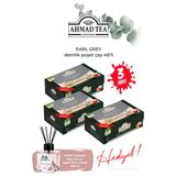 3 Paket Earl Grey Demlik Poşet Çay 48’Li 154 G Ve Oda Kokusu