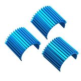3 Paket Vgoohobby Alüminyum 370 380 Fırçasız Fırçalı Elektrikli Motor Soğutucu Soğutucu Soğutma 1/16 1/18 HSP HPI Wltoys Himoto Redcat Traxxas 1/16 RC Araba Tekne Kamyon ile Uyumlu (Mavi)