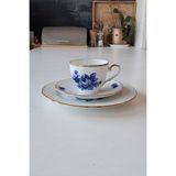 3 Parça Çay Fincanı Kobalt Mavi - 200 ml