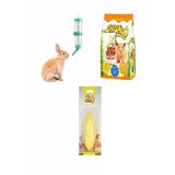 3 Parça Hamster Temel Ihtiyaç Seti, Yemi ve Suluk Dahil