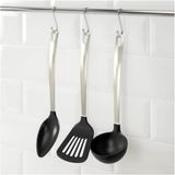 3 Parça Mutfak Gereçleri Seti, Paslanmaz Çelik Meridyendukkan Kepçe,spatula,kaşık Set