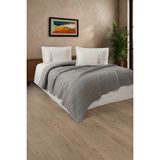 3 Parça Nakışlı Waffle Dokuma Pike Takımı Gri - 170 x 230 / Gri