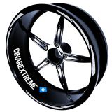 3 Parça Tasarımlı Reflektif Gri Jant Şeridi Sticker Çınar Extreme