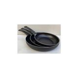 3 Parça Teflon Tava Sahan Seti 16/20/24 cm Yanmaz Yapışmaz Sahan Seti - standart
