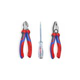 3 Parça Usta Set 180 Mm Pense 160 Mm Yan Keski Izeltaş 190mm Kontrol Kalemi Madeingermany KNİPEX3SETU