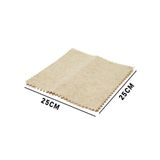 3 PCS 25X25CM YEŞİL LİF KABAK BİTİKİ ÜRETİMİ SAF DOĞAL TEMİZLİK BEZİ (5545)