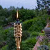 3 Pcs 90 Cm Bamboo Torch 3 Adet 90 Cm Bambu Mesale Bahce Aydınlatma Isıgı Kır Dugunu Kortej Isıkları