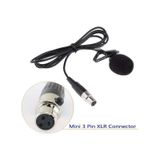 3 Pin Mini Xlr Dişi Uçlu Yaka Mikrofonu 1.2 Metre