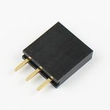 3 Pin Tek Sıra Dişi Header 180 Derece 1x3 Pin 2.54mm Soket Konnek