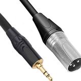3-Pin XLR Erkek - 3,5 mm Stereo Erkek Ses Kablosu 3 metre