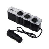 3 PORT + 1 USB OTO ARAÇ ÇAKMAKLIK ÇOĞALTICI ÇOKLAYICI HUB