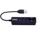 3 Port Usb Microsd Tf Sd Çoklayıcı Hub 4690P Kart Okuyucu Laptop