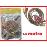 3 Rca 3 Rca Video Audio Görüntü Ses Aktarim Ses Sistem Anfi Kablo