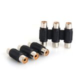 3 Rca Dişi-Dişi Av Video Ses Kablosu Birleştirme Adaptörü
