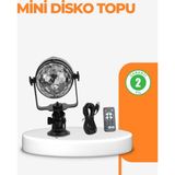3 Renk 7 Mod Döner Disko Topu Işık