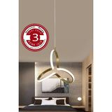 3 Renk Yonca Modern Gold Kasa LED Avize, Şık ve Renkli Aydınlatma Seçeneği - Açık Beyaz - Gri - Seçenek 1