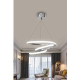 3 Renkli Krom Kaos LED Avize – Modern Sarkıt Lamba, Ayarlanabilir Yükseklik, 30x70 cm, Uzun Ömürlü Enerji Tasarruflu Aydınlatma, Salon, Oturma ve Yatak Odası için Uygun