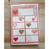 3 Sayfa Toplam 24 Adet Defter Kitap Isim Etiketi Isimlik - Karışık Renkler - standart