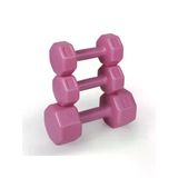 3 Set Pembe Dambıl Seti, 1 Kg, 2 Kg Ve 3 Kg Ağırlık Seçenekleri