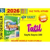 3.Sınıf 3'den 4 e Geçenler Tüm Dersler Hızlı Tekrar Maarif Müfredatı Yaz Tatil Kitabı+Tablet Kalem