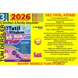 3.Sınıf 3'den 4'ye Geçenler Tüm Dersler 12 Haftalık Yaz Tatili Hazırlık Kitabı+Tablet Kalemli