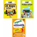 3.sınıf Eğitim Seti – Dil Bilgisi Defteri + Problem Defteri + Organik Matematik Problem Kitabı (3’lü Set) - 3 PARÇA