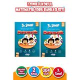 3.Sınıf İlkokul Matematik Soru Bankası Seti - 2 Kitap - 304 Sayfa