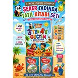 3.Sınıftan 4.Sınıflara Geçenler İçin Şeker Tadında Yaz Tatili Kitabı ( Hikaye Kitabı Hediyeli)