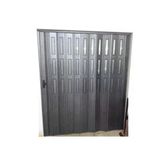 3 Sıra Camlı Akordeon Kapı, Karaağaç Ahşap Desenli 87X215cm