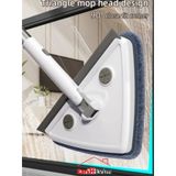 3 Sopalı Toplam 2 Bezli Üçgen Camsil Duvar Yüzey Cam Silme Aparatı Mop