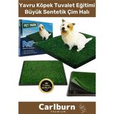 3 Tabakalı Kolay Temizlenir Evcil Hayvan Yavru Köpek Tuvalet Eğitimi Büyük Sentetik Çim Halı