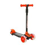 3 Tekerlekli Led Işıklı Yükseklik Ayarlı Çocuk Scooter - Çocuklar İçin Işıklı Tekerlekli Scooter (Turuncu)