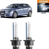 3 Tıkla Audi A3 8P1 2004-2008 D2S / D2R 6000K Beyaz HID Xenon Ampul 2 Adet