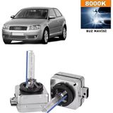 3 Tıkla Audi A3 8P1 2008-2012 D3S / D3R 8000K Buz Mavisi HID Xenon Ampul 2 Adet