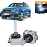 3 Tıkla Audi Q3 2012-2014 D3S / D3R 8000K Buz Mavisi HID Xenon Ampul 2 Adet