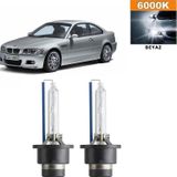 3 Tıkla BMW 3 Serisi E46 D2S / D2R 6000K Beyaz HID Xenon Ampul 2 Adet