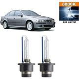 3 Tıkla BMW 5 Serisi E39 1996-2003 D2S / D2R 8000K Buz Mavisi HID Xenon Ampul 2 Adet