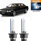 3 Tıkla BMW 7 Serisi E38 1995-2001 D2S / D2R 8000K Buz Mavisi HID Xenon Ampul 2 Adet