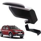 3 Tıkla Dacia Sandero Stepway 2012 Delmesiz Çelik Ayaklı Gri-Siyah Kolçak