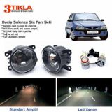 3 Tıkla Dacia Solenza Beyaz LED Xenon Sis Farı Seti