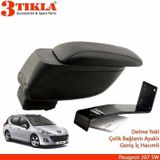 3 Tıkla Renault Clio 4 Hb 2017 Delmesiz Çelik Ayaklı Siyah Kolçak