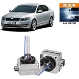 3 Tıkla Skoda Octavia III 2013-2015 D3S / D3R 8000K Buz Mavisi HID Xenon Ampul 2 Adet