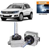 3 Tıkla Volkswagen Tiguan 2012-2016 D3S / D3R 8000K Buz Mavisi HID Xenon Ampul 2 Adet
