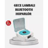 3-Ü-1 Gece Işığı Bluetooth Hoparlör Dijital Saat Vintage Plak Çalar Tasarımlı Mir22278900